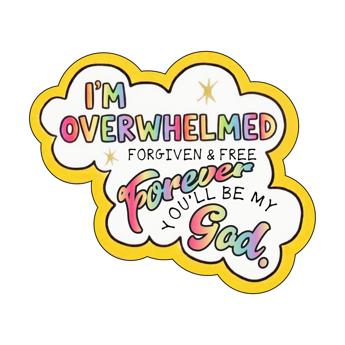OVERWHELMED STICKER