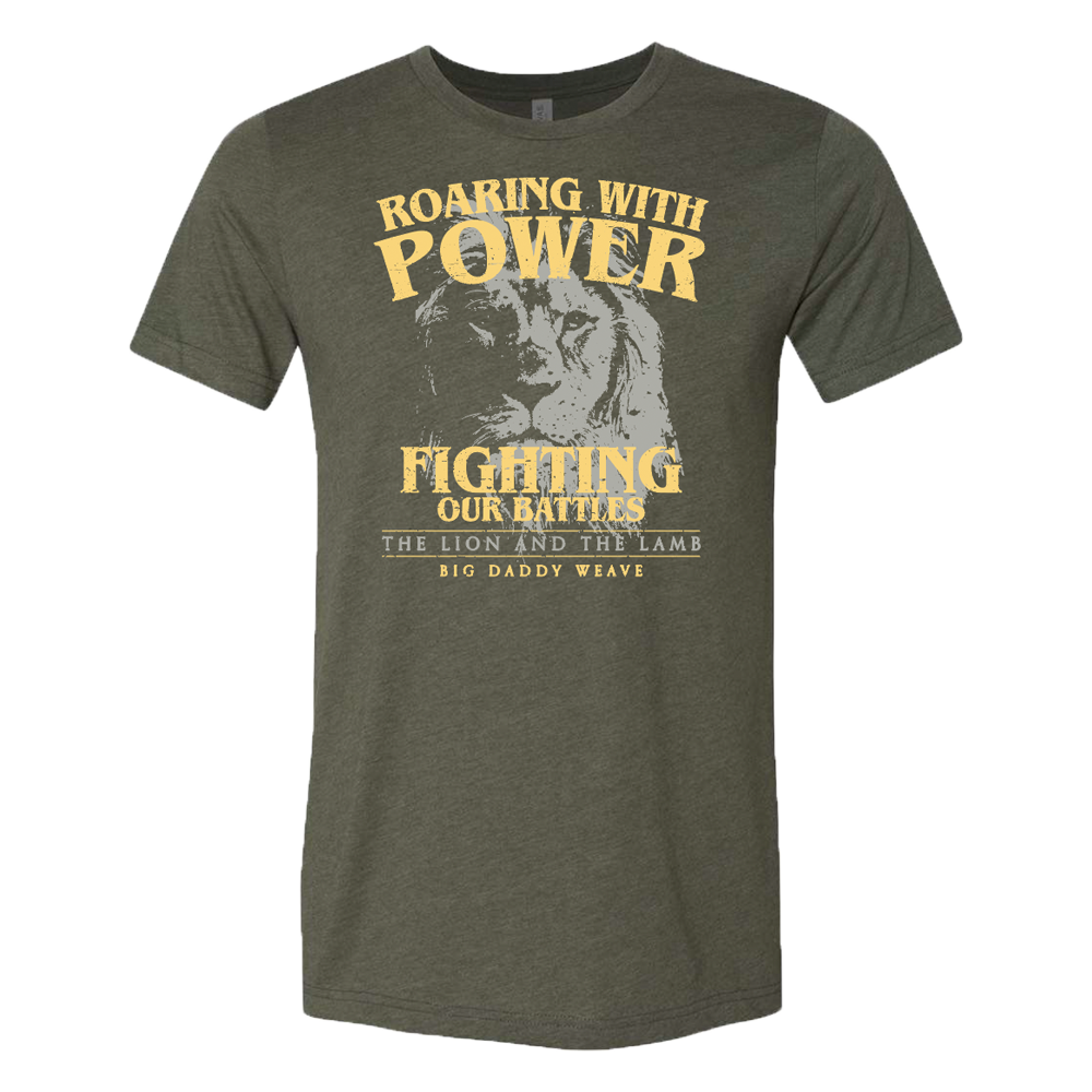 THE LION AND THE LAMB GREEN TEE