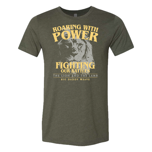 THE LION AND THE LAMB GREEN TEE