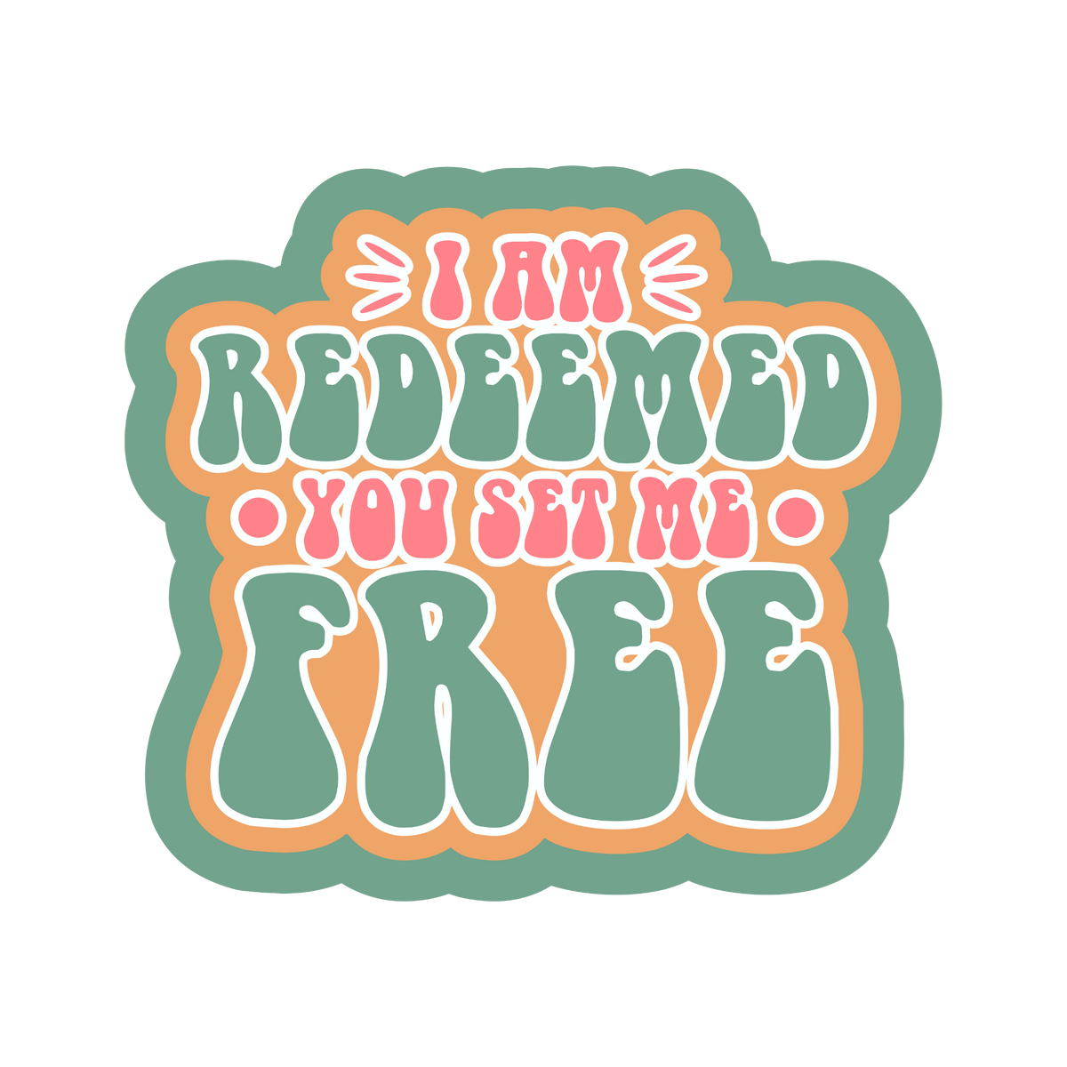 REDEEMED STICKER